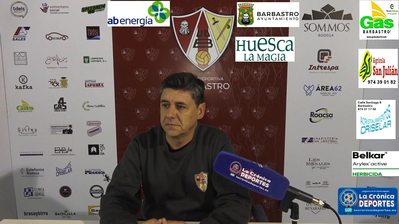 LA PREVIA / CF Illueca - UD Barbastro / JOSETE (Entrenador Barbastro) Jornada 11 / 3ª División