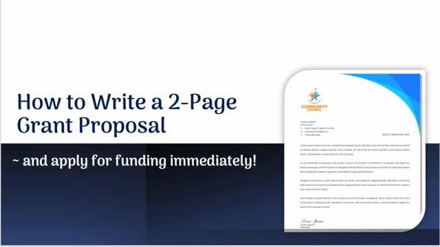 grant application template