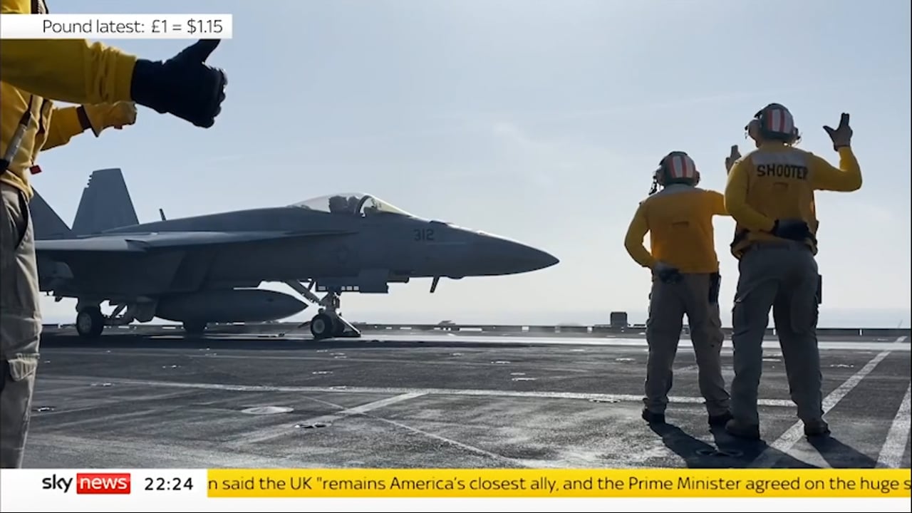 NATO Chief visits USS George HW Bush