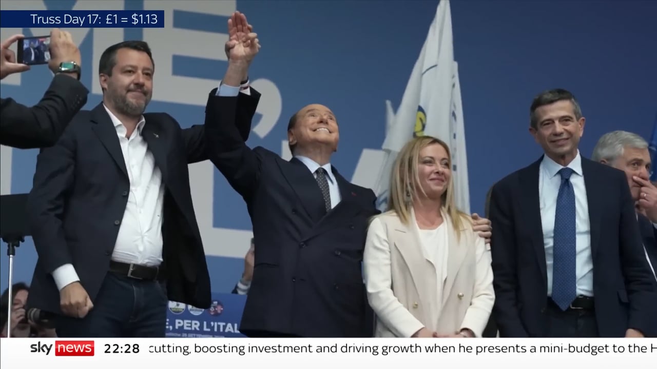 Italian Elections 2022 - Giorgia Meloni on verge of becoming Italy's first Female Prime Minister