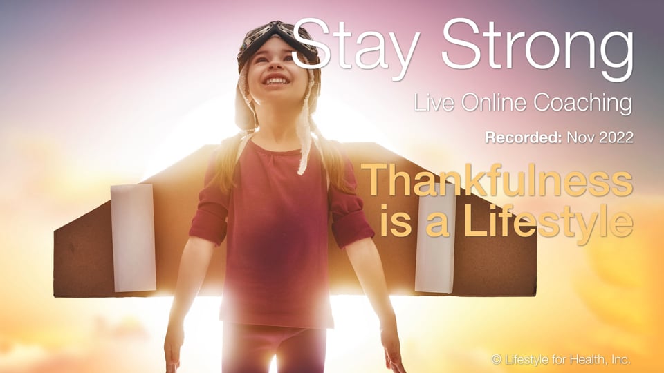 Thankfulness is a Lifestyle Nov 22