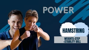 Hamstring power (weights+step+stability ball)-11:18:22