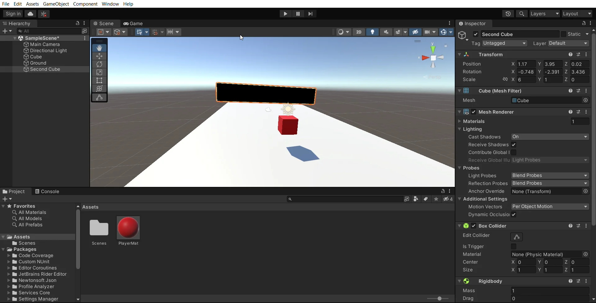 My project 2 samplescene windows mac linux unity 2021 3 12f1