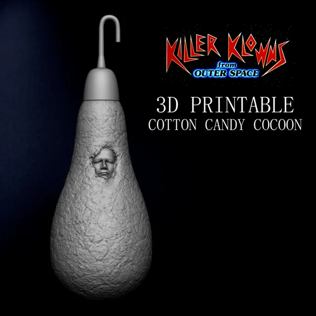 3D PRINTABLE COTTON CANDY COCOON KILLER KLOWNS FROM OUTER SPACE