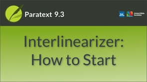 Interlinearizer: How to Start
