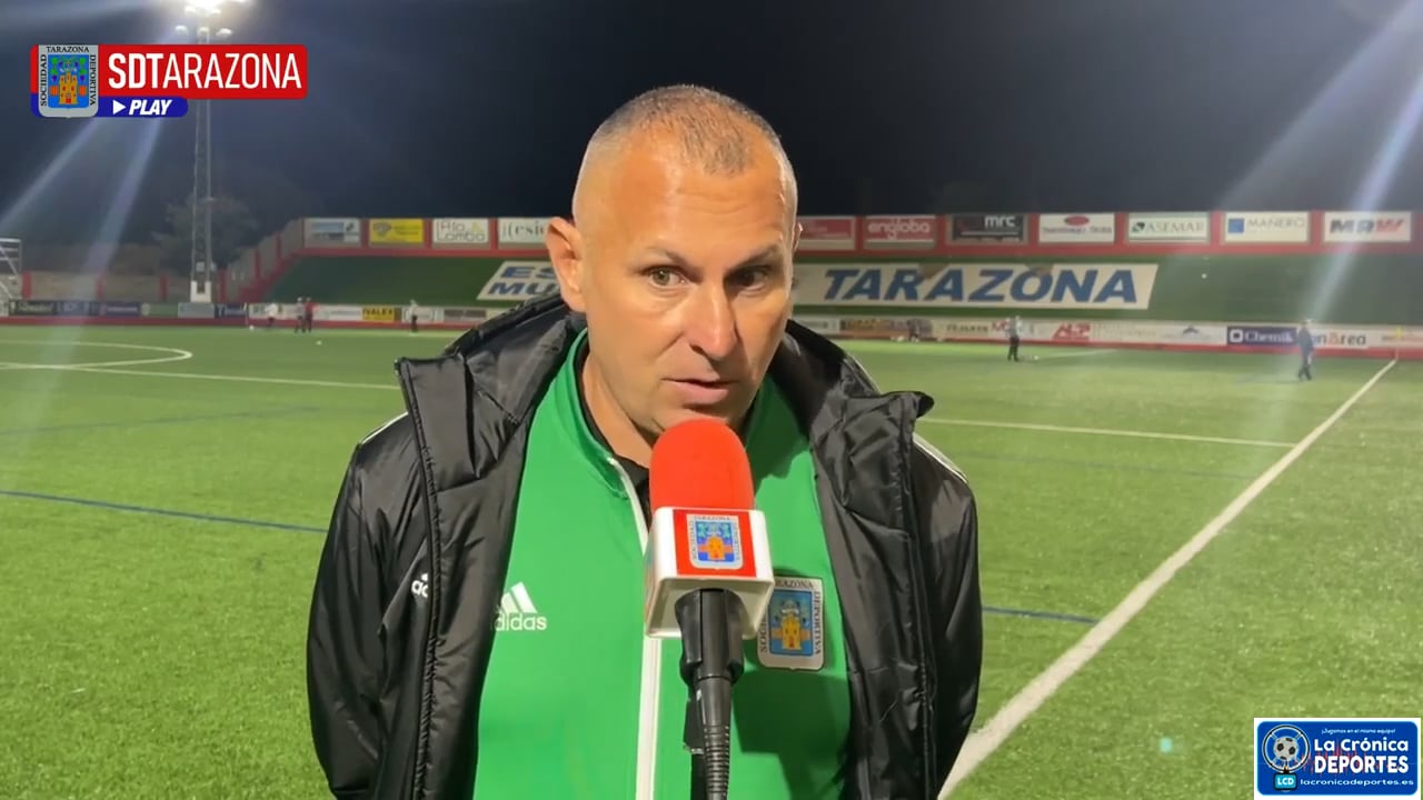 JAVI MORENO (Entrenador Tarazona) SD Tarazona 3-1 San Juan / Jornada 11 / 2ª RFEF - Grupo 2 / Fuente: SD Tarazona
