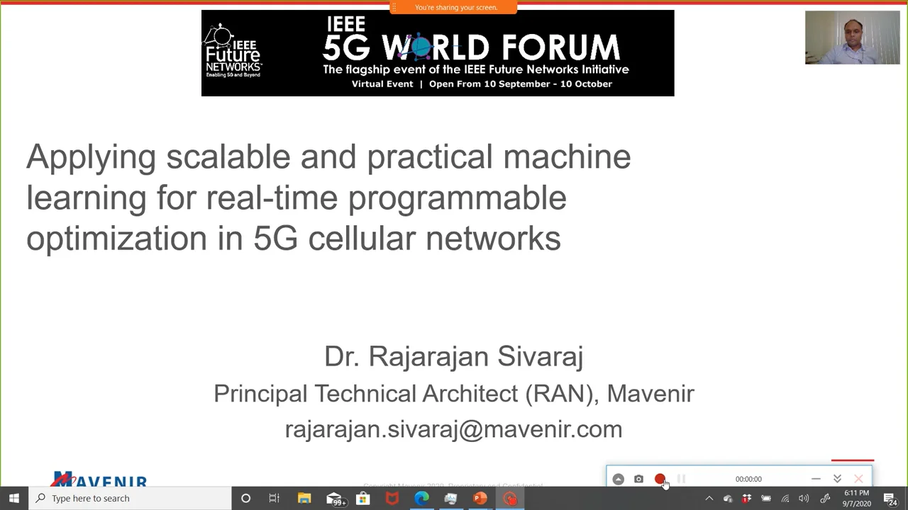 Mavenir's Dr. Rajarajan Sivaraj, Principal Technical Architect (RAN ...