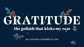 Gratitude vs. The Goliath That Kicks My Rear