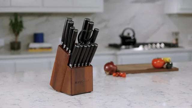 2Pcs Huohou Cool Black Kitchen Knife Scissor Non-Stick Stainless Steel –  Boon Global Enterprise