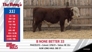 Lot #33J - B NONE BETTER 33