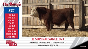 Lot #82J - B SUPERADVANCE 82J