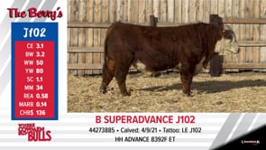 Lot #J102 - B SUPERADVANCE J102