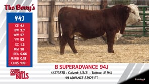 Lot #94J - B SUPER ADVANCE 94J