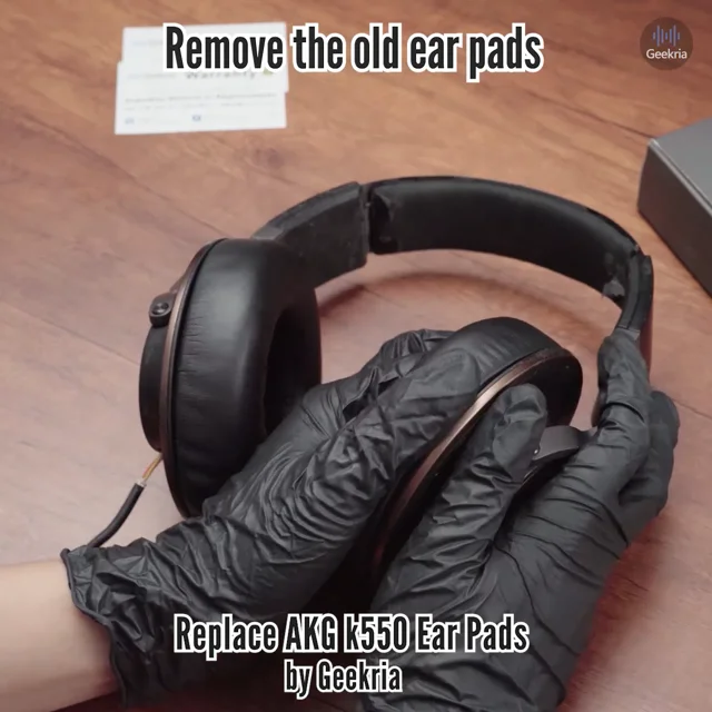 How to Replace AKG K550 Headphones Ear Pads / Cushions | Geekria