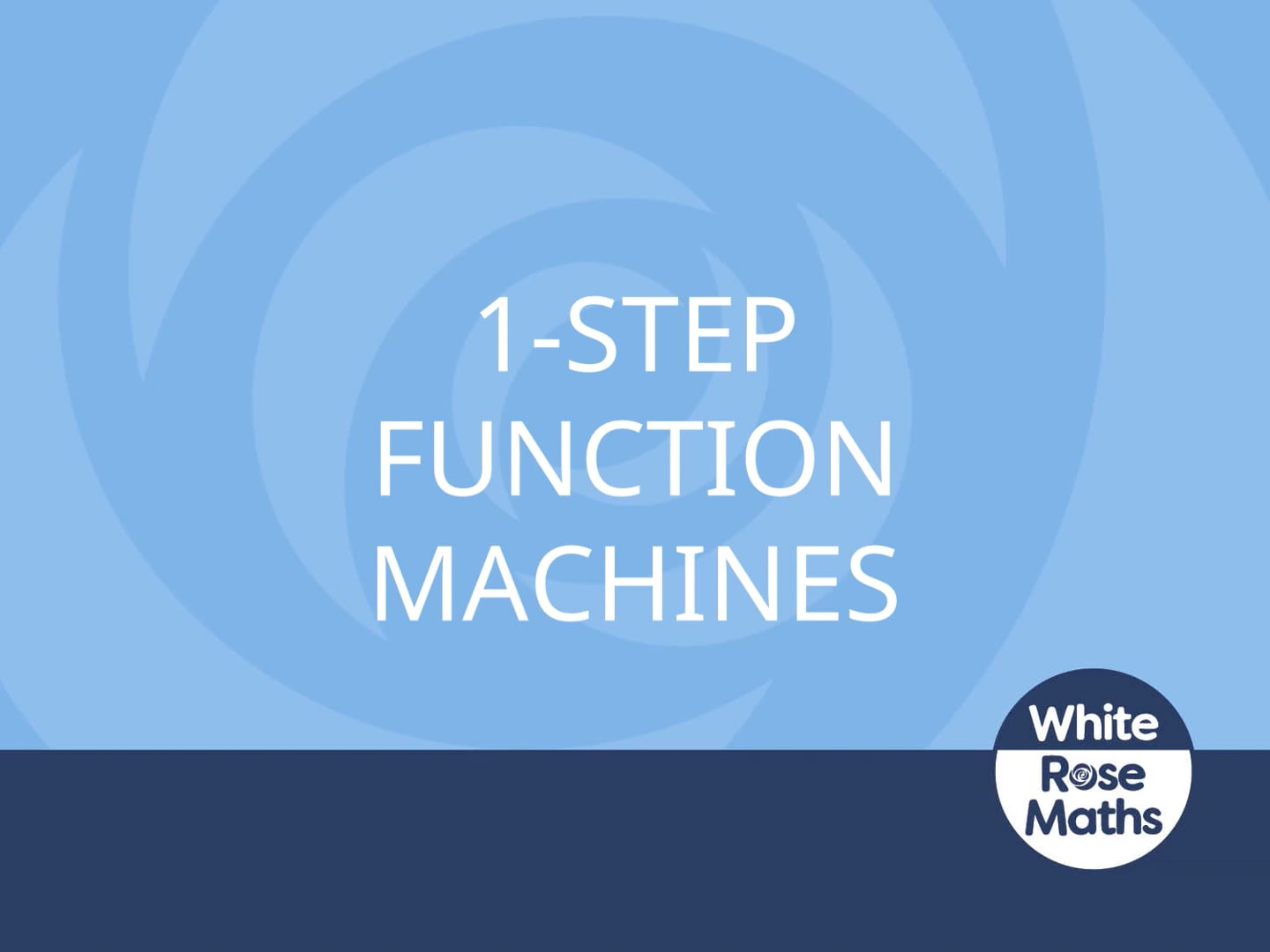 Year 6 Spring Block 2 TS1 1-step function machines on Vimeo
