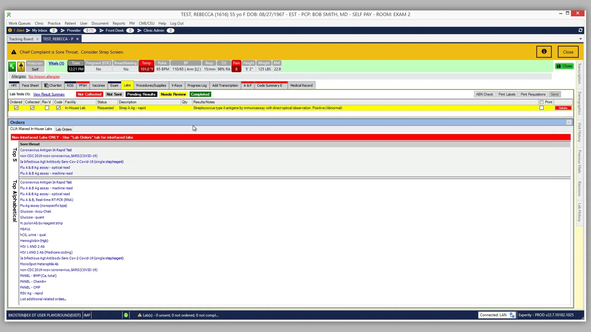 Labs Tab Provider Overview