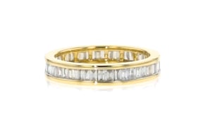 1.00 ct. t.w. Channel-Set Baguette Diamond Eternity Band in 14kt Yellow Gold