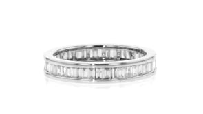 1.00 ct. t.w. Channel-Set Baguette Diamond Eternity Band in 14kt White Gold