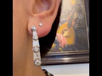 Diamond, Platinum Earrings 12343-2344