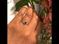 Diamond, Emerald, 14k Ring 14068-8284