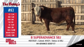 Lot #85J - B SUPERADVANCE 58J