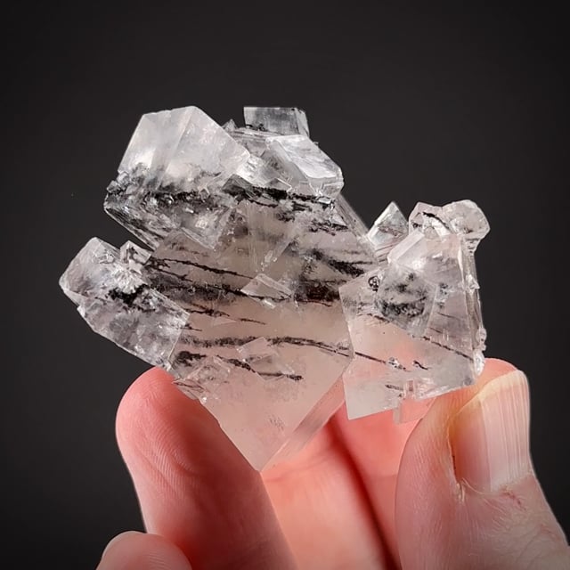Calcite with inclusions of Manganese dendrites