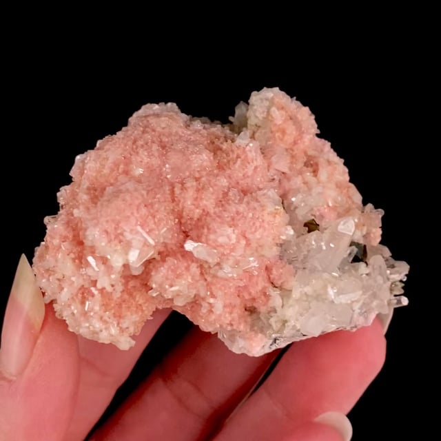 Rhodochrosite with RARE Stilbite association