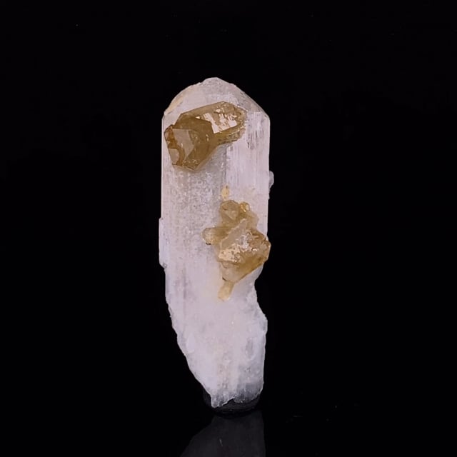 Quartz (var: Citrine) on Danburite (rare combo for the locality)