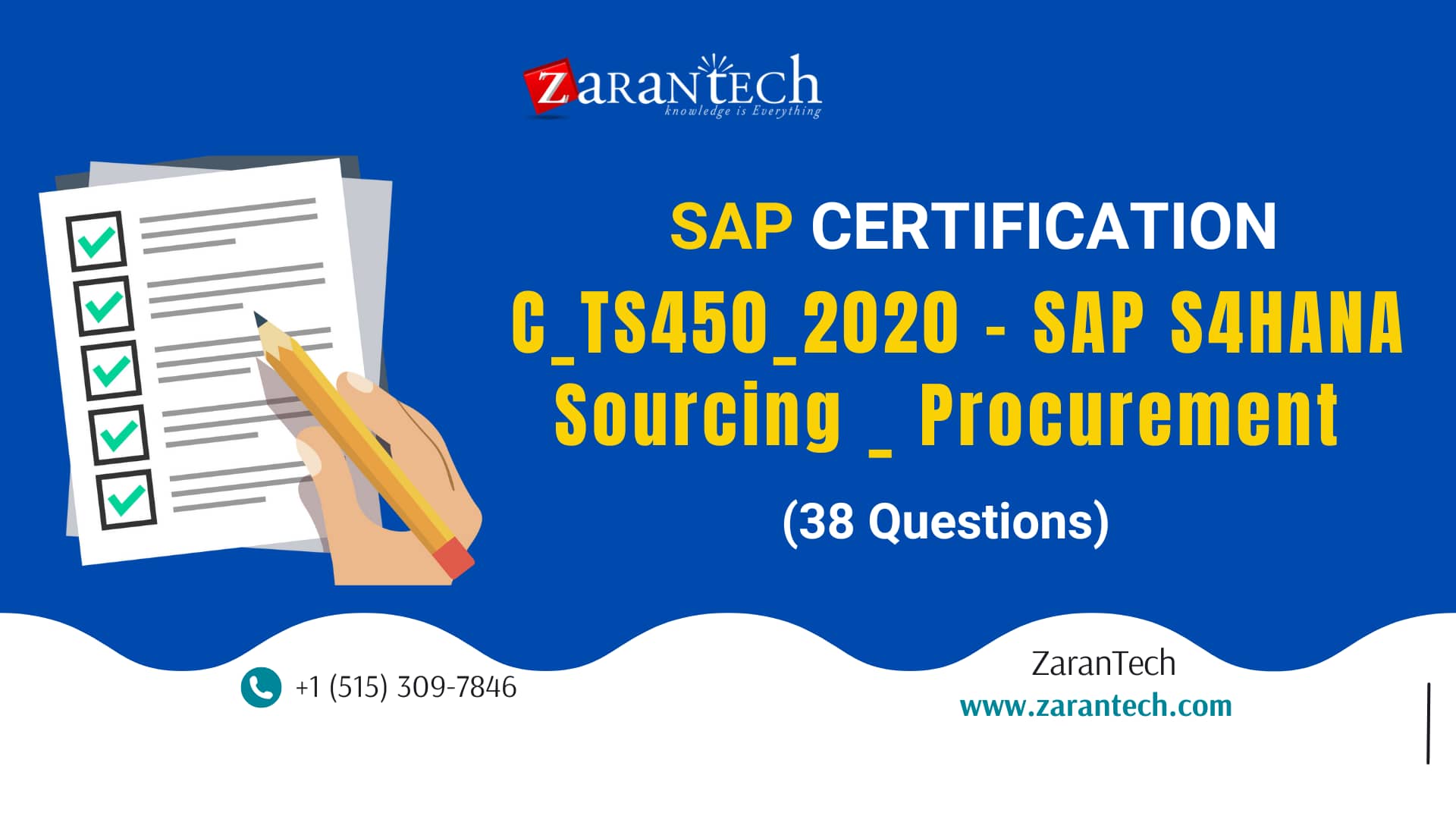 C_TS450_2020 SAP S4HANA Sourcing _ Procurement (38 Questions
