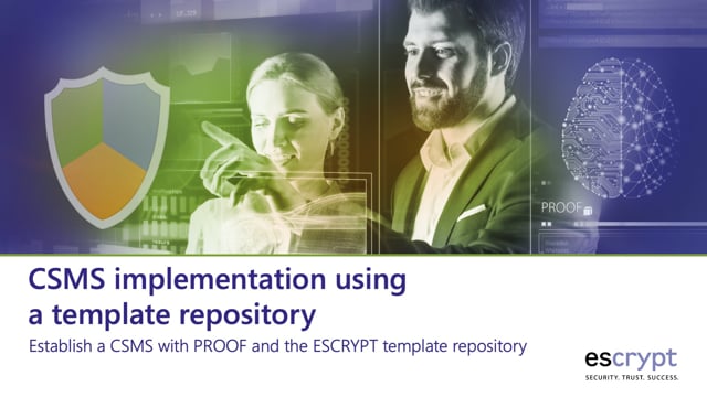 CSMS implementation using a template repository