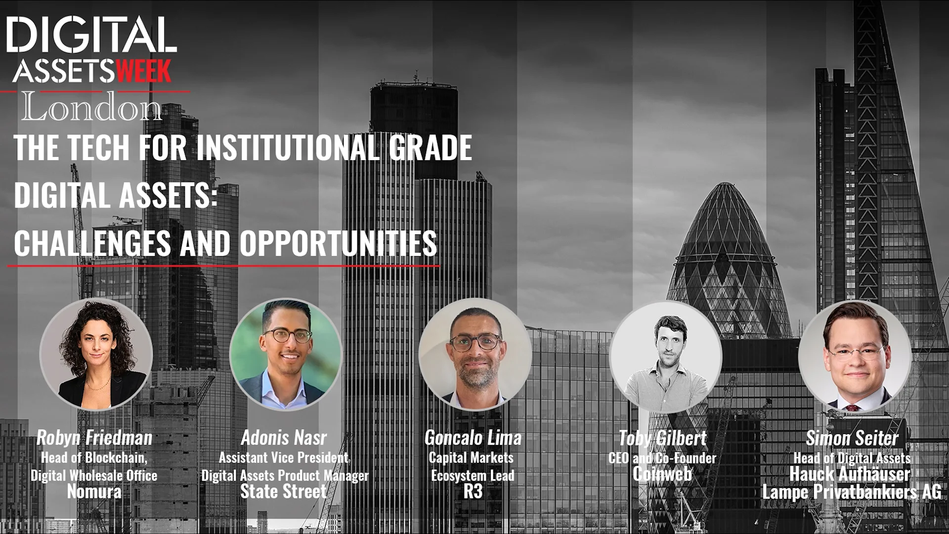 The Tech for Institutional Grade Digital Assets: Challenges and  Opportunities - DA Week London 2022