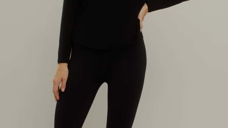 Berit modal longsleeve (black) + Iva sport tights (black) on Vimeo