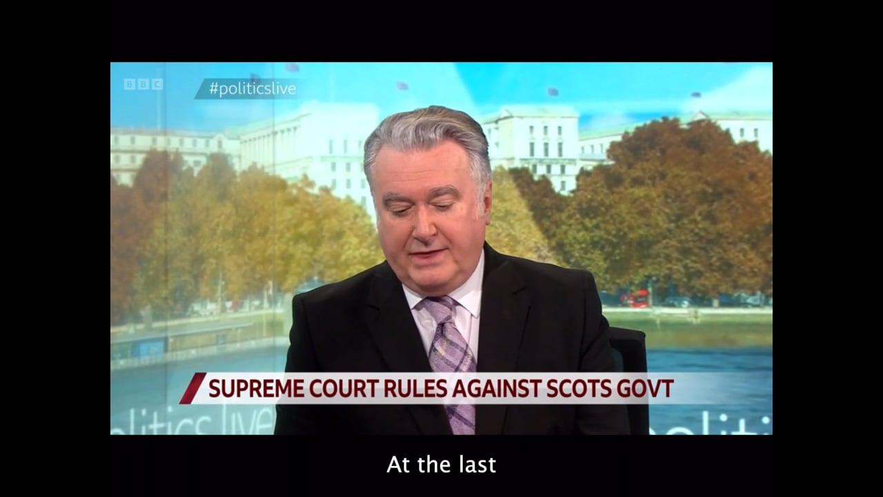 SNP MP discusses Supreme Court ruling on BBC Politics Live