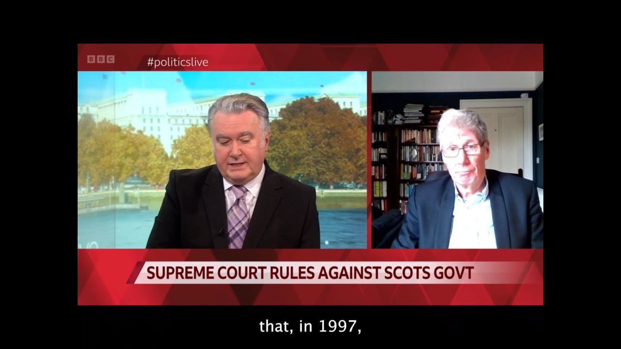 SNP MP discusses Scotland's right to choose on BBC Politics Live