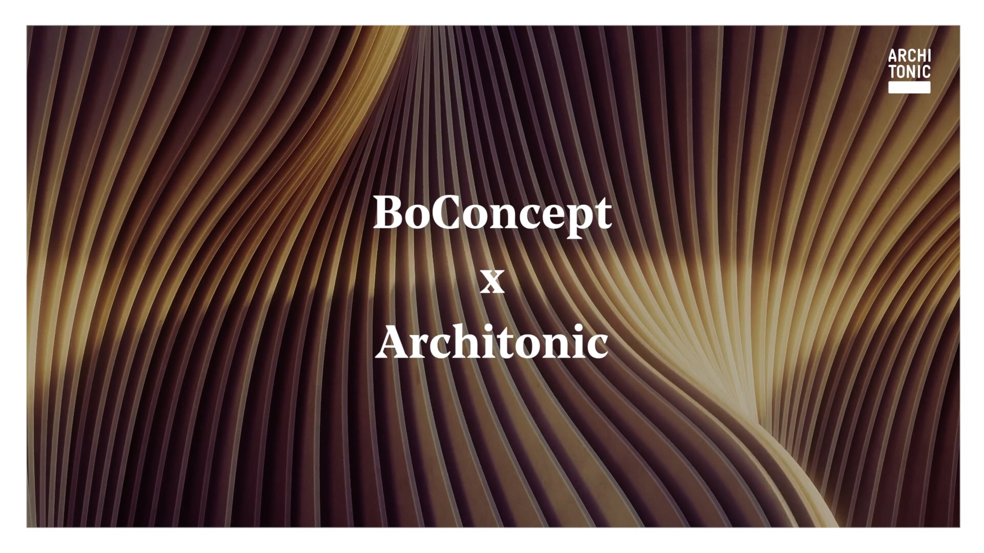 BO CONCEPT X ARCHITONIC