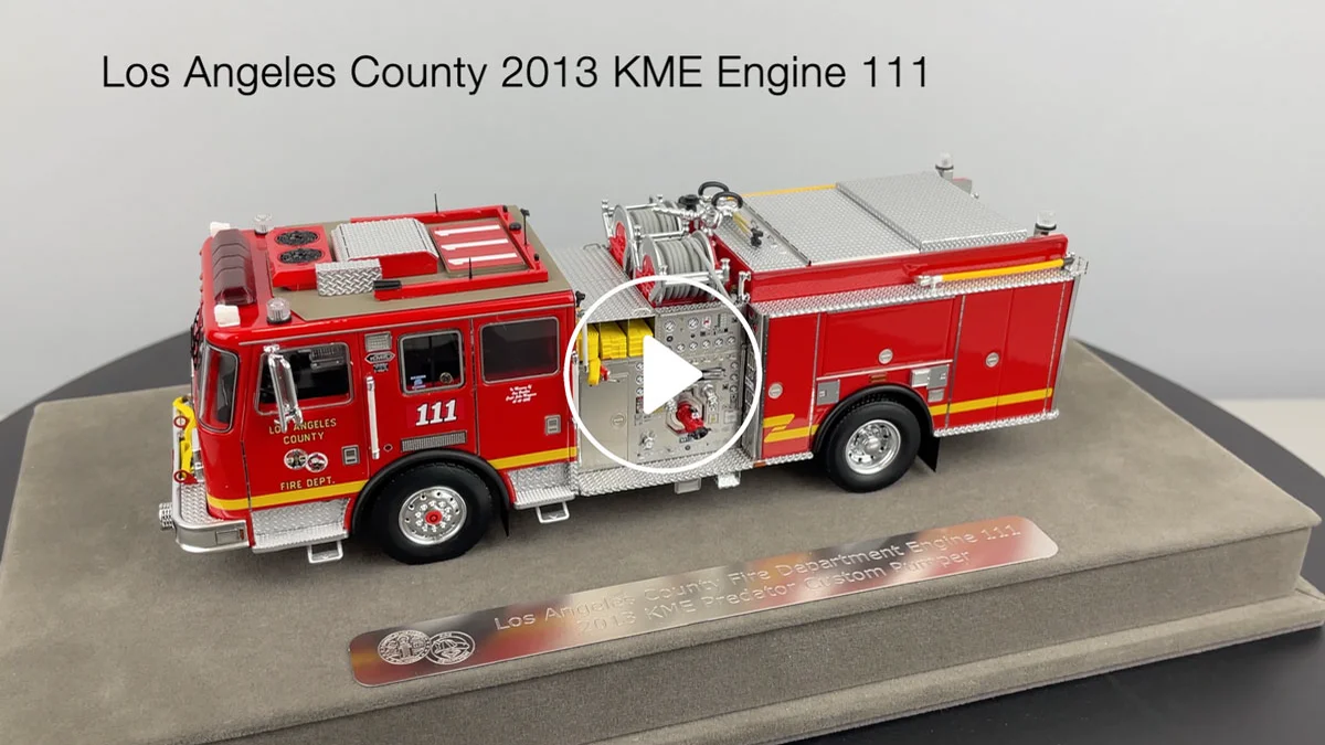 Fire Replicas Los Angeles County Fire Department 2013 KME Predator