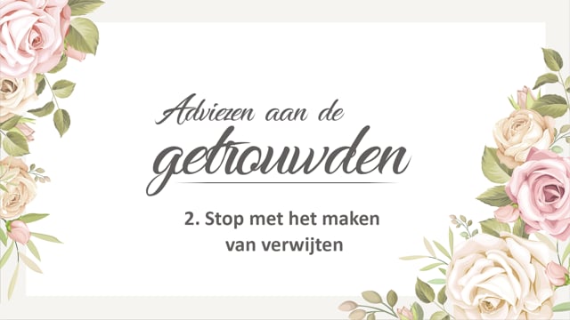 2. Stop met het maken van verwijten