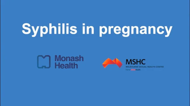 Antenatal Syphilis at Monash Health