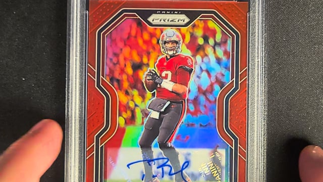 2020 Panini Prizm Autographs Red Prizms Tom Brady AUTO 3/3 #255 PSA 10 ...