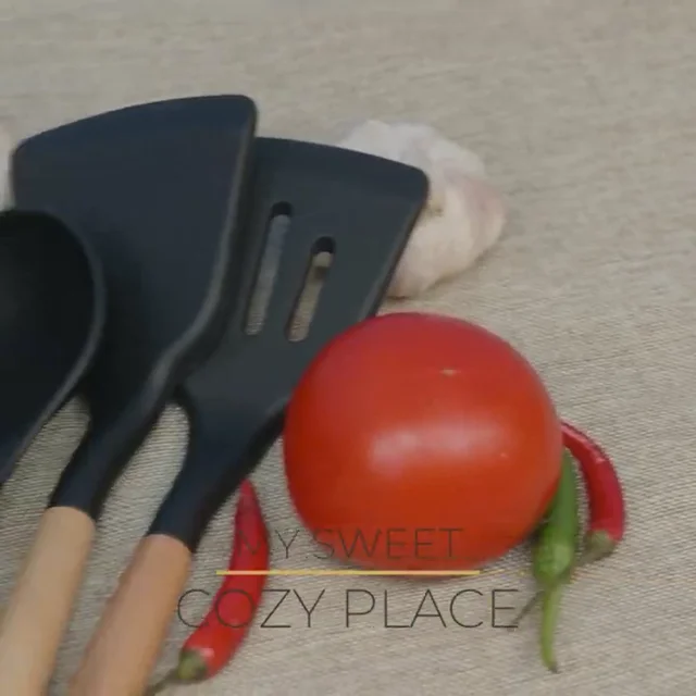 Silicone kitchen utensils - Complete set – My Sweet Cozy Place