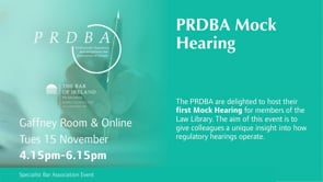 PRDBA Mock Hearing 