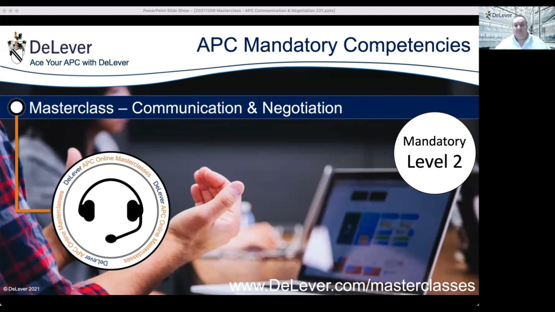 Watch DeLever APC Masterclass: Mandatory Competency - Communication And ...