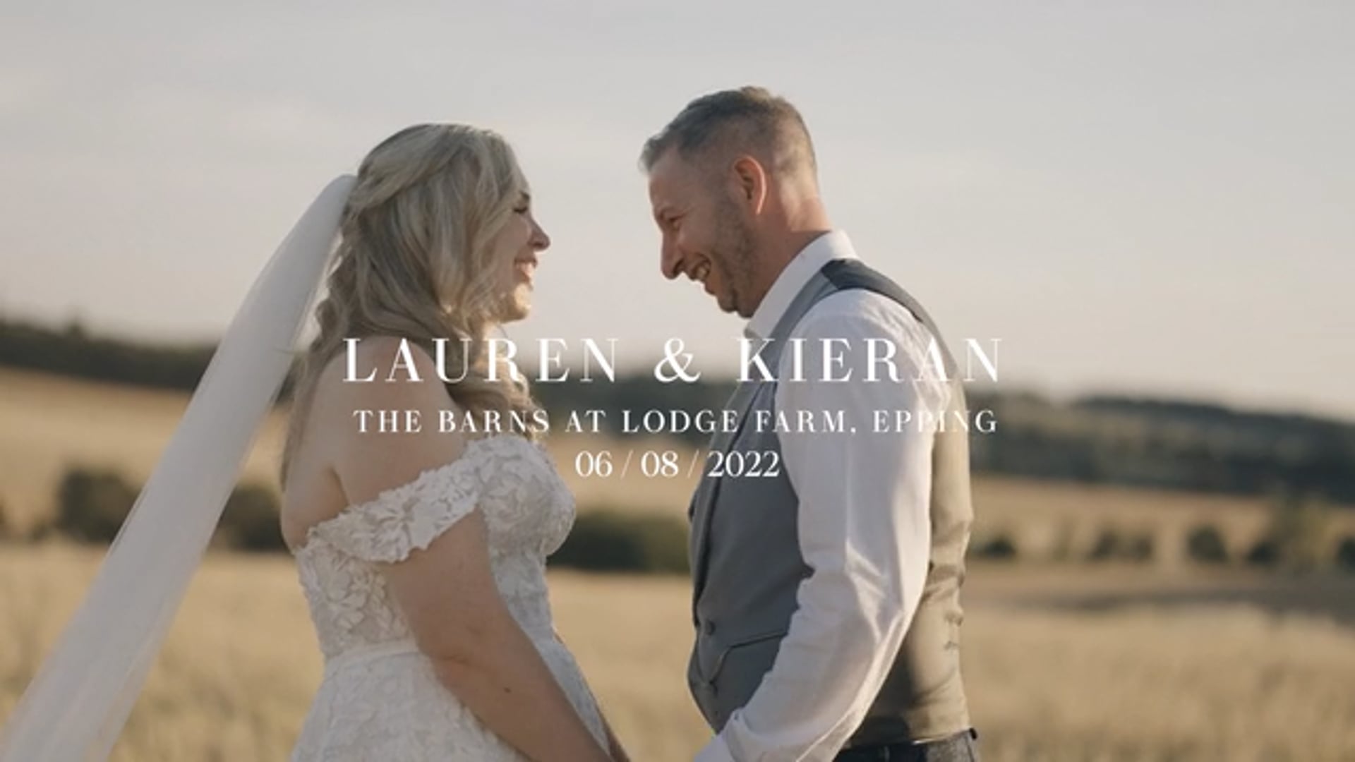 Lauren & Keiran's Wedding Highlights Film at The Barns at Lodge Farm