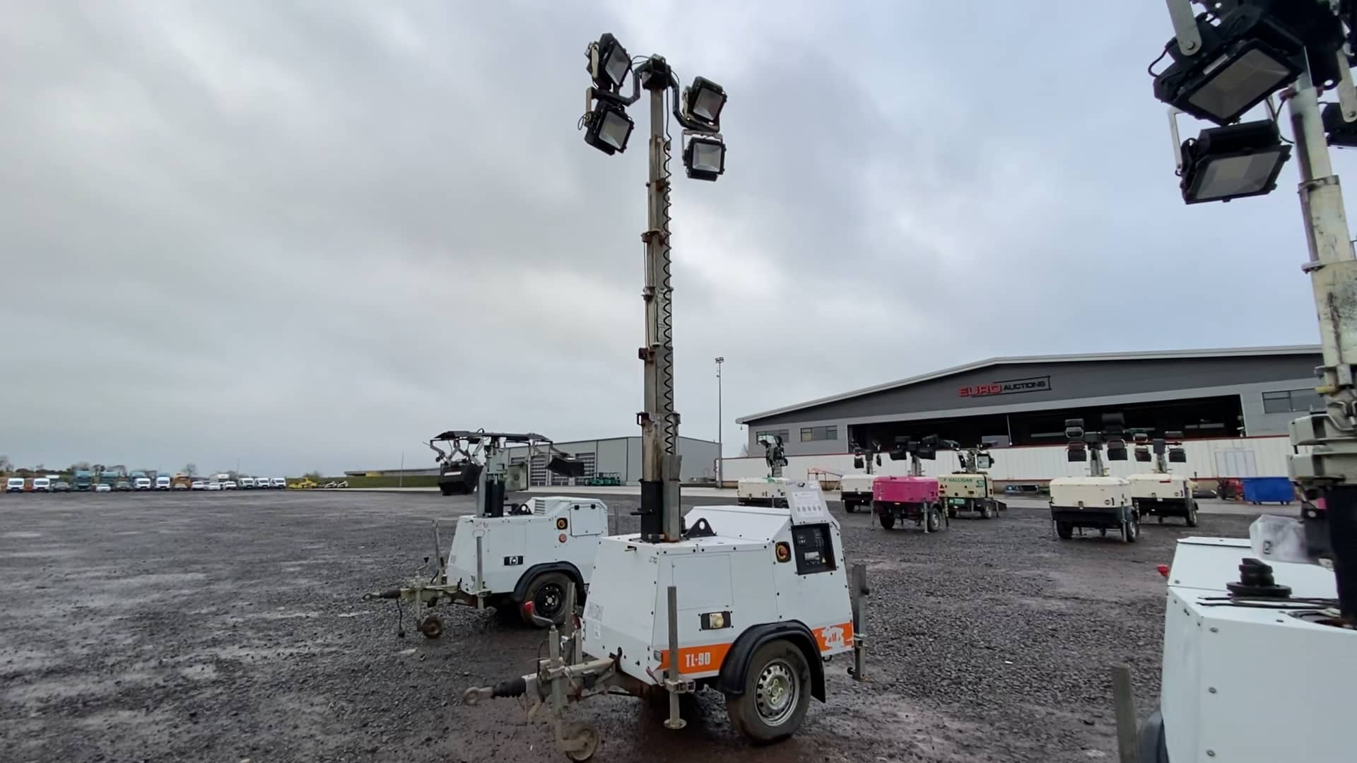 SMC TL90 Single Axle LED Diesel Lighting Tower Dromore December 2022