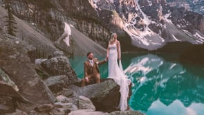 Robyn + Sam - Moraine Lake + Lake Louise Elopement