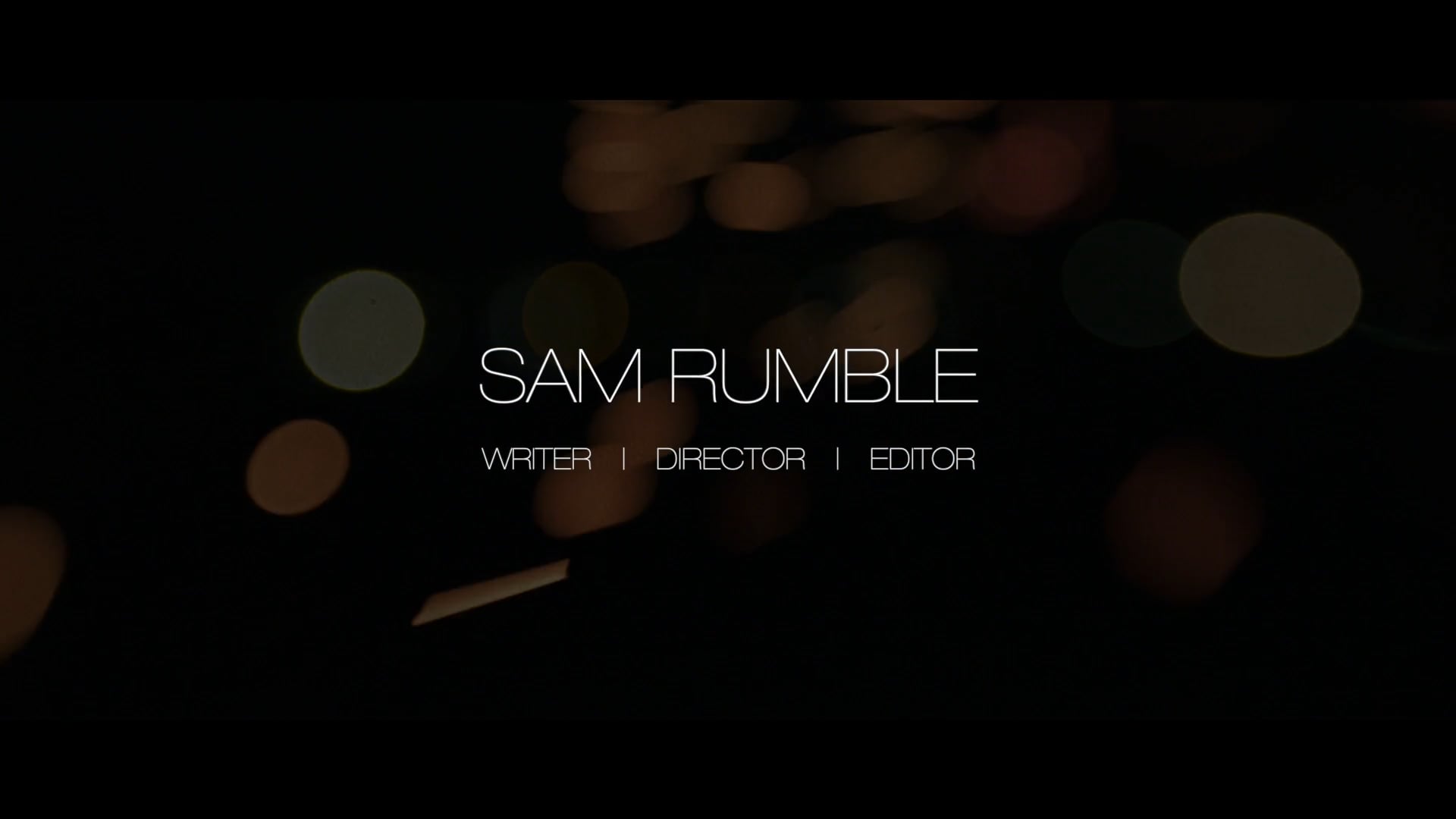 Sam Rumble - Showreel 2023