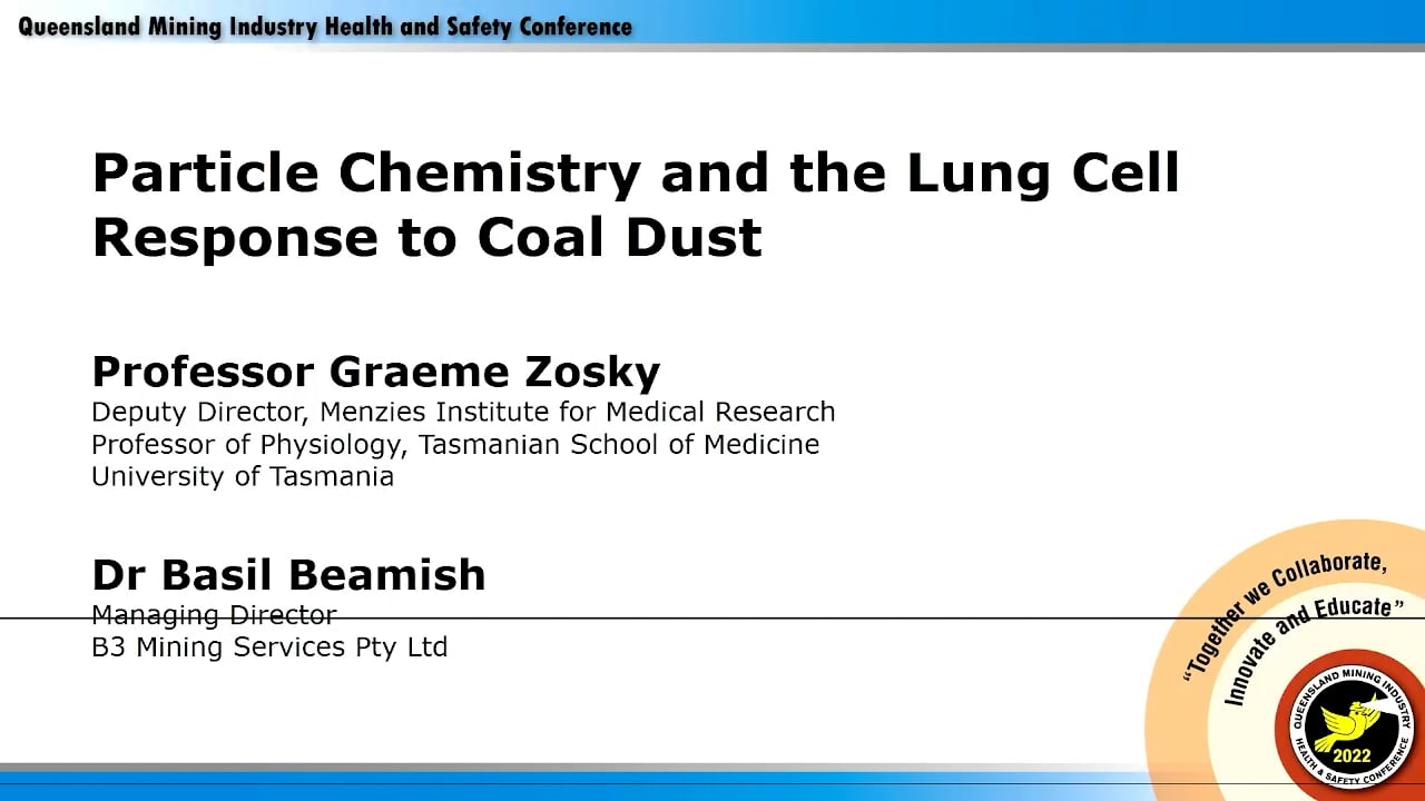 Zosky - Particle Chemistry and the Lung Response to Coal Dust