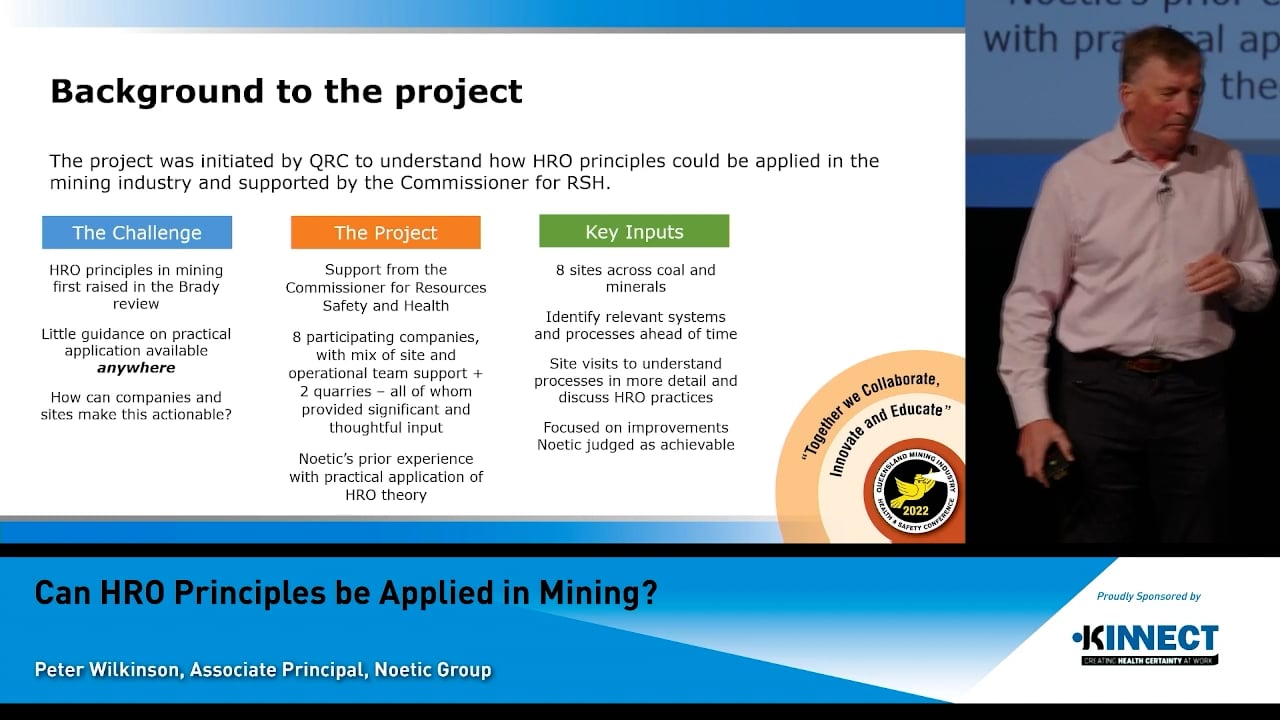 Wilkinson - Can HRO Principles be Applied in Mining?