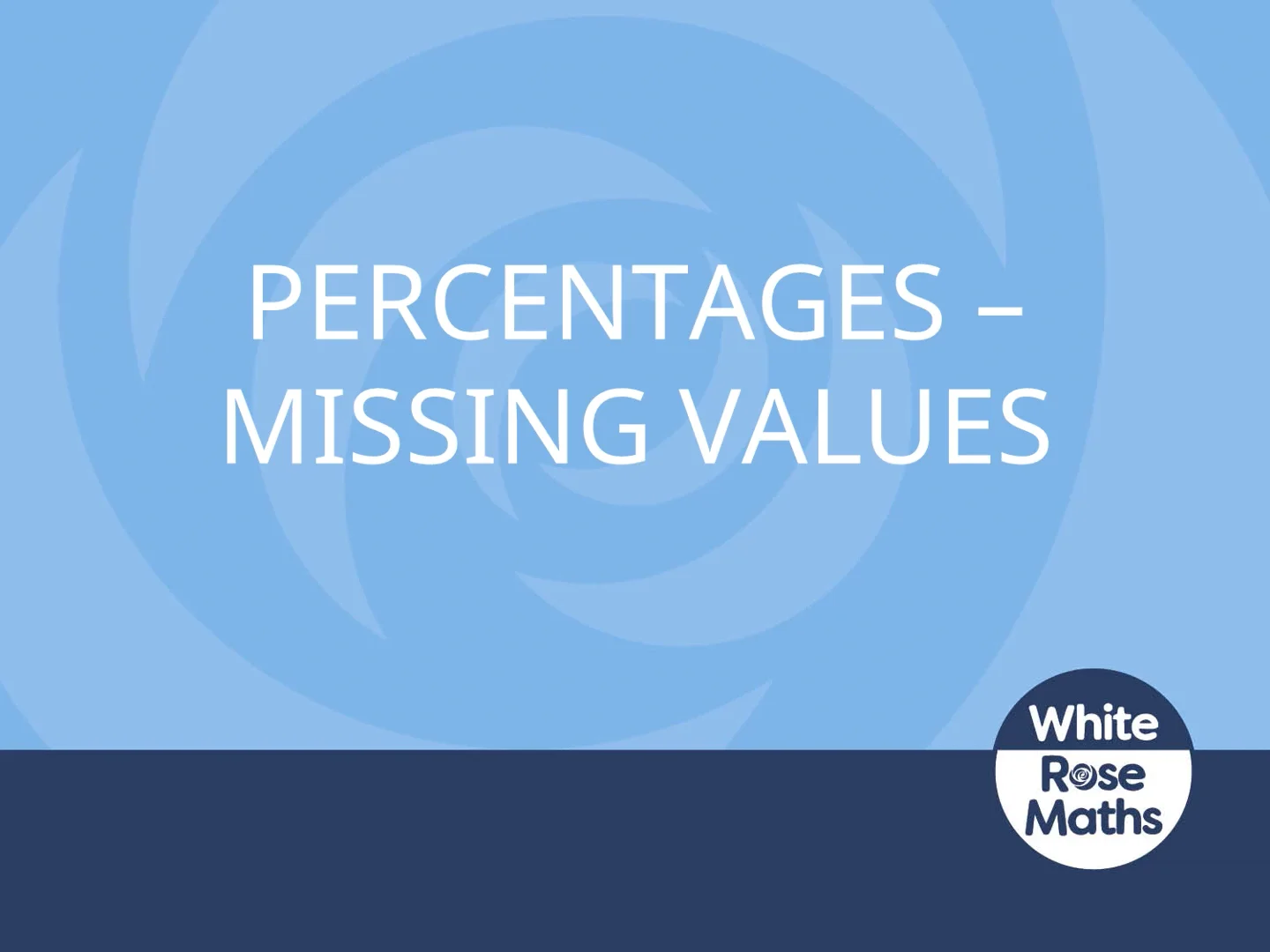 Year 6 Spring Block 4 TS9 Percentages - missing values on Vimeo