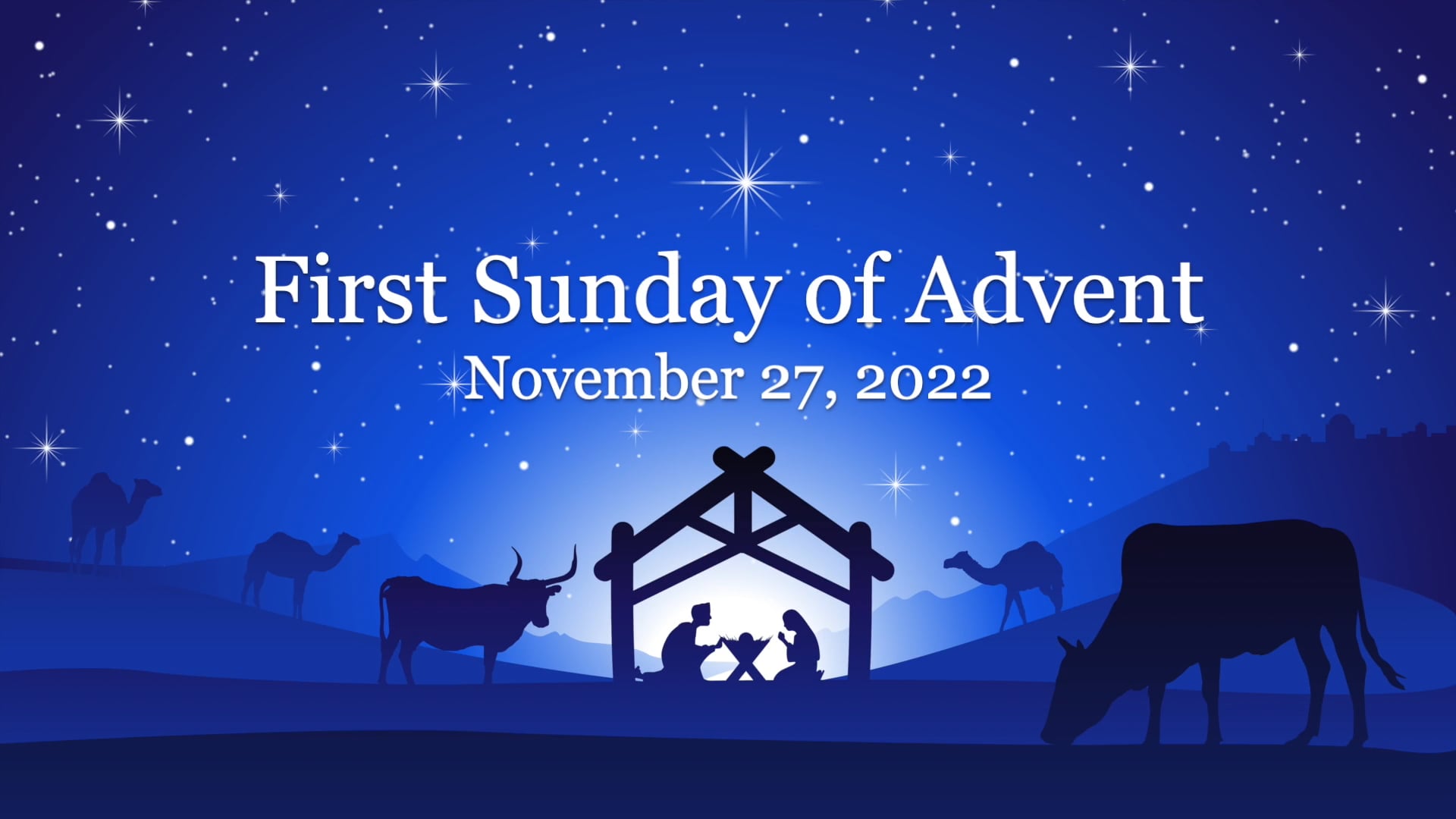 WCCA First Sunday of Advent - November 27, 2022